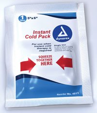 1084618 PT# 4511 Pack Cold Junior 4x5" Instant Disposable 24/Ca Made by Dynarex Corporation