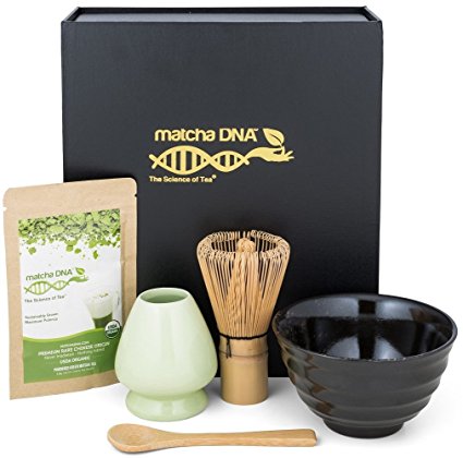 Matcha Tea Gift Set - Matcha Tea Ceremony Set by Matcha DNA (Set)