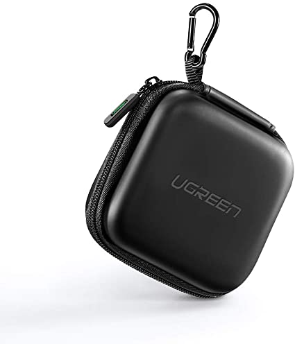 UGREEN Kopfhörer Tasche Case für in Ear Ohrhörer Hülle Schutzhülle stoßfeste Schutztasche Kopfhörer Aufbewahrung Etui Earphone Cover Hardcase kompatibel mit Airpods, Earpods, MP3 Player usw.