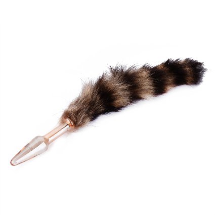Tracy's Dog® Fantasy Soft Wild Fox Tail Anal Plug Butt Sexual Show,SM Special Sex Toy for Adults