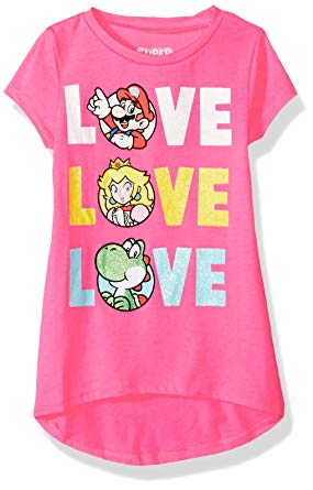 Nintendo Girls' Mario, Princess Peach, Yoshi Triple Love in Glitter