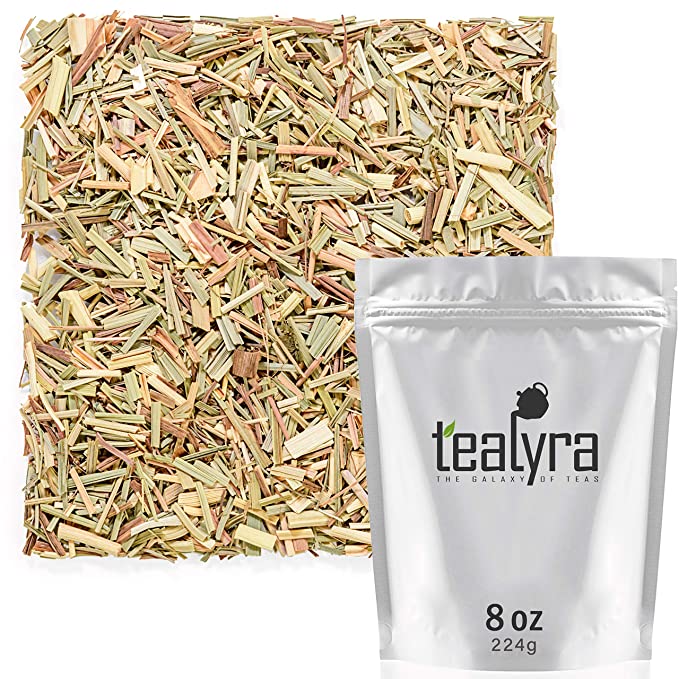 Tealyra - Pure Lemongrass - Loose Leaf Herbal Tea - Wellness Healthy Herb Tea - Caffeine-Free - Organically Grown - 224g (8-ounce)