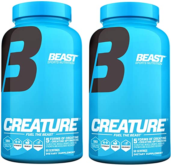 Beast Sports Nutrition Creature Creatine Complex 180 Capsules (2 Pack)