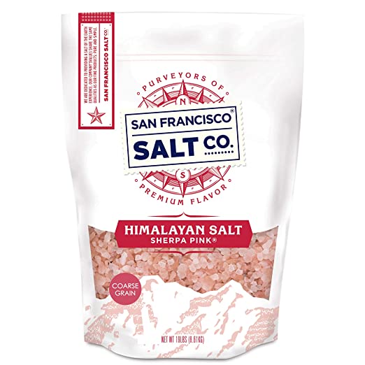 Sherpa Pink Himalayan Salt -19 lb. Bulk Bag Coarse Grain - for Grinders and Salt Mills…