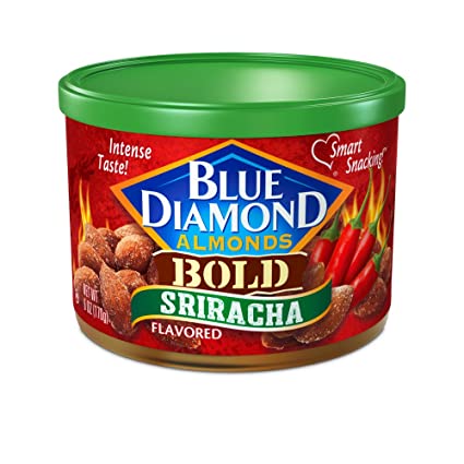 BOLD Sriracha Flavored Almonds - case of twelve 6oz cans