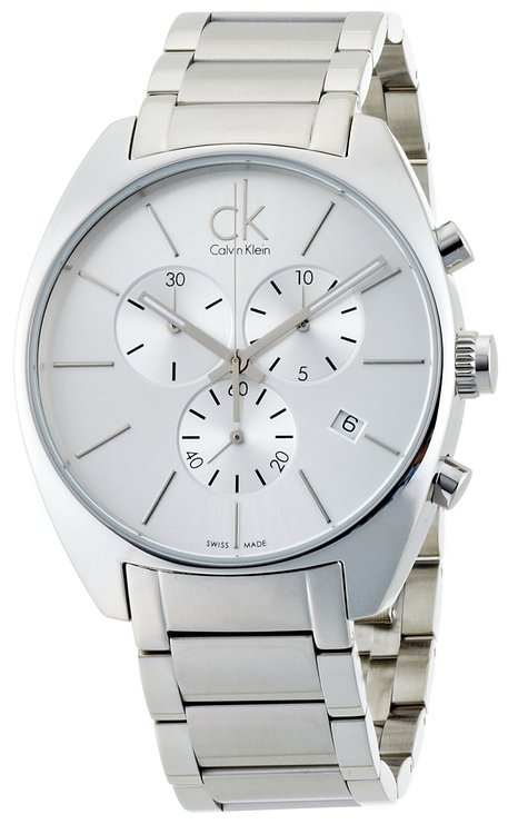 Calvin Klein Men's K2F27126 Exchange Analog Display Swiss Quartz Silver Watch