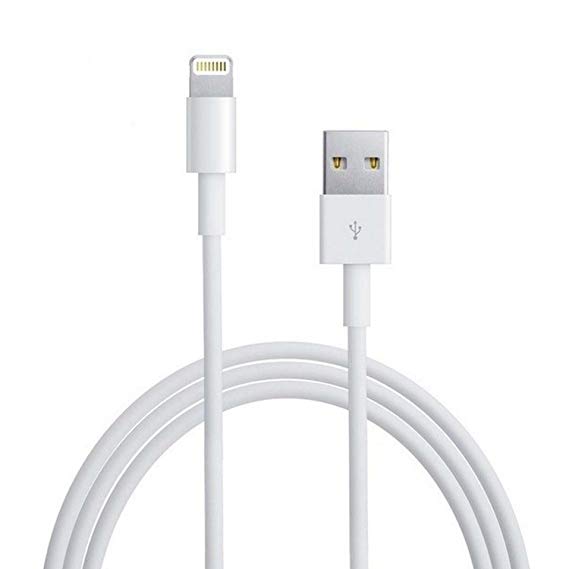 Lightning Cable, iPhone Charging Charger Cable (3ft), MFi Certified for iPhone X/8/8 Plus/7/7 Plus/6/6 Plus/5S ipad pro etc (White-6, 1-PACK)