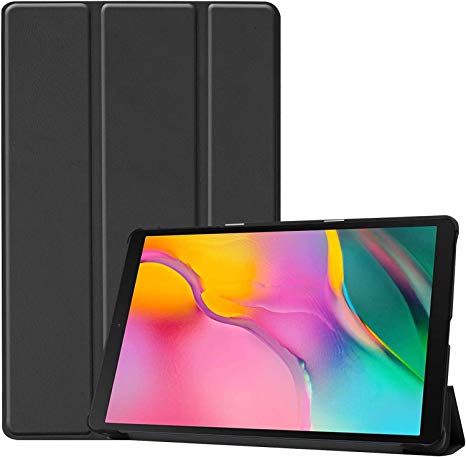 ProCase Galaxy Tab A 10.1 Case 2019 T510 T515 T517, Slim Light Cover Stand Hard Shell Folio Case for 10.1 Inch Galaxy Tab A 2019 Tablet SM-T510 SM-T515 SM-T517 -Black