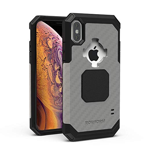 Rokform Rugged [iPhone XS MAX] Military Grade Magnetic Protective Case with Twist Lock - Gun Metal