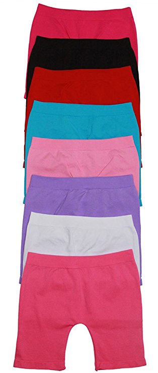 ToBeInStyle Pack of 6 Girls' Tights - Short - Solid Color