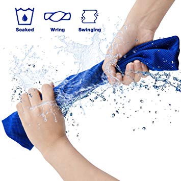 FILWO Cooling Towel Soft Microfiber Keep Cool Towel Lightweight Portable Cool Towel Quick Dry Sweat-Absorbent Cold Fitness Towel Breathable for Sports, Golf, Travel, Camping, Yoga Towel 40” x 12”