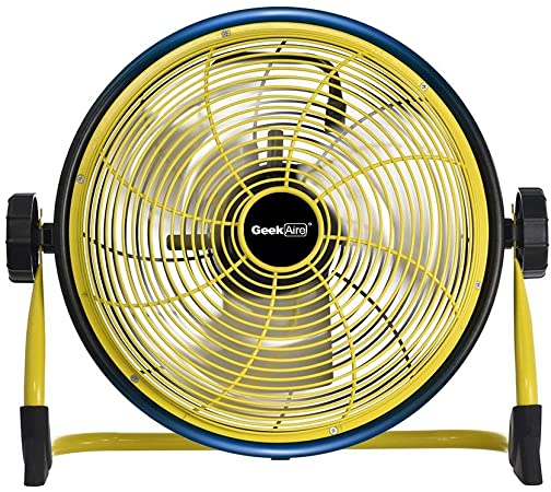 Geek Aire CF3 Outdoor Floor Fan 10 Inch Cordless Variable Speed Rechargeable