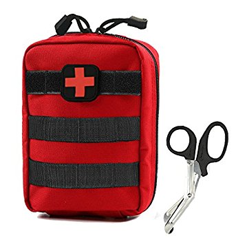 EMT Pouch - Compact Tactical MOLLE Medical Utility bag 900D - Free Bonus First Aid Patch And Shear