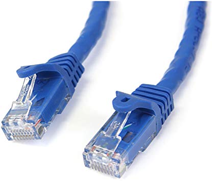 StarTech.com Cat6 Ethernet Cable - 7 ft - Blue - Patch Cable - Snagless Cat5 Cable - Short Network Cable - Ethernet Cord - Cat 6 Cable - 7ft