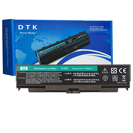 DTK 0C52863 0C52864 New Laptop Battery for Lenovo ThinkPad T440P T540P L440 L540 W540 Notebook Computer Battery 10.8V 5000mAh