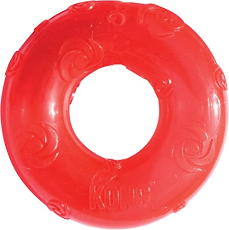 KONG Squeezz Ring Dog Toy, Large, Colors Vary