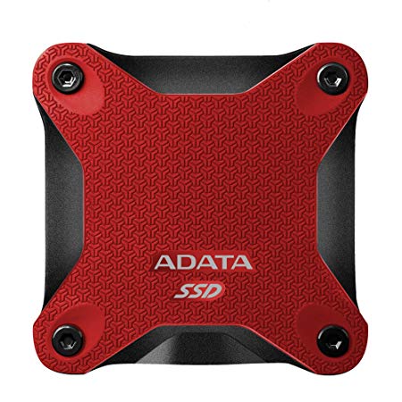 ADATA SD600 3D NAND 512GB USB3.1 Ultra-Speed External Solid State Drive Read up to 440 MB/s Red (ASD600-512GU31-CRD)