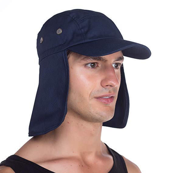 Top Level Fishing Sun Cap UV Protection - Ear and Neck Flap Hat