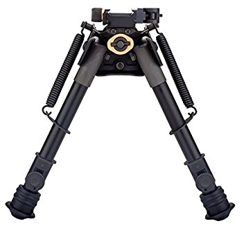 TipTop® Tactical Rifle Bipod Quicklock EZ Pivot & Pan QD 7" - 10.5": Picatinny Mount, Extendable, Folding, with Sling-attached Hole.PN#S9-94676