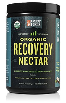 Organic Post Workout Recovery Nectar – *Reduce Muscle Soreness* – Best After Workout Recovery Drink for Men and Women, Vegan Superfood Supplement Blend by Natural Force, 9.14 Ounce