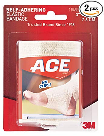 ACE Self-Adhering Elastic Bandage, 3 Inches (Pack of 2)