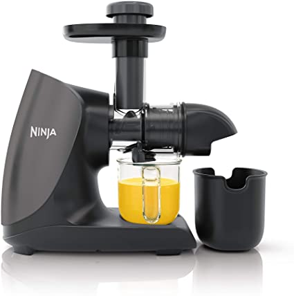 Ninja JC101 Cold Press Pro Compact Powerful Slow Juicer with Total Pulp Control and Easy Clean, Graphite, 13.78 in L x 6.89 in W x 14.17 in H