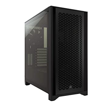 Corsair 4000D Airflow Tempered Glass Mid-Tower ATX Case, Black (CC-9011200-WW)