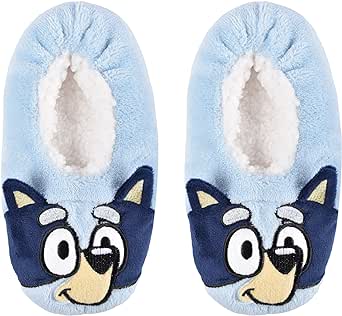 Bluey Girl's Snuggle Toe Plush Footlet Socks Slippers