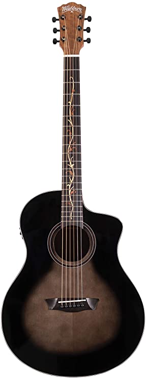Washburn 6 String Acoustic-Electric Guitar, Right (BTS9VCECH-D)