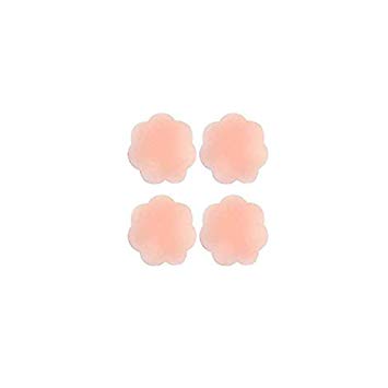 HAKDAY Reusable Silicone Adhesive Nipple Covers Breast Pads Gel Petals Pasties Bra Pad (2 pairs Plum Blossom)