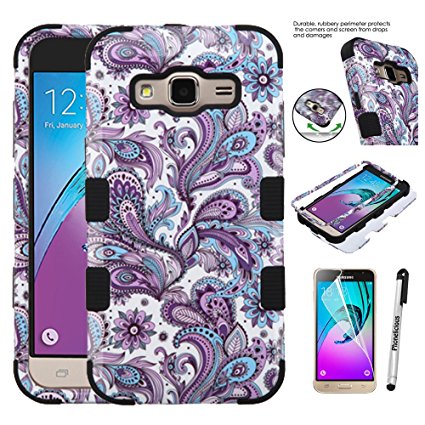 GALAXY SKY Case, Phonelicious SAMSUNG GALAXY SKY (S320VL)[Heavy Duty][Shock Absorption][Drop Protection][Hybrid]Rugged Impact Phone Tuff Cover   Screen Protector&Stylus (PAISLEY TUFF)