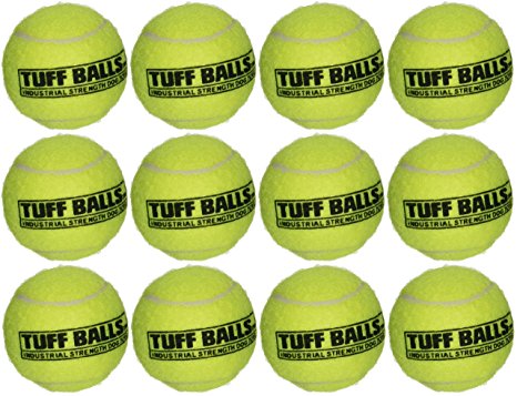12 Tuff Balls - Industrial Strength Dog Toys