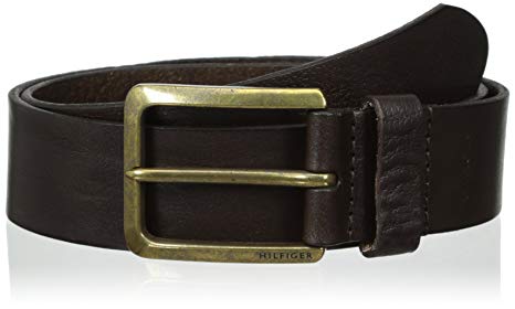 Tommy Hilfiger Men's Casual Belt With Brass-Finished Buckle