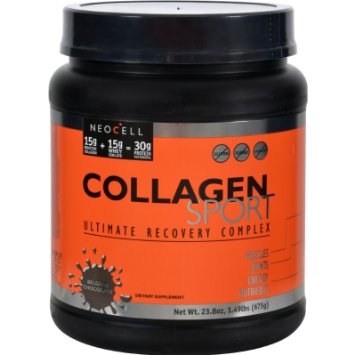 NeoCell Laboratories Collagen Sport Ultimate Recovery Complex - Belgian Chocolate - 1.49 Lb - Gluten Free - Wheat Free - 30 g Protein Per Serving