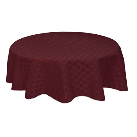Bardwil Reflections Spill Proof 70" Round Tablecloth, Merlot
