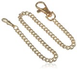 Charles-Hubert Paris 3548-G Stainless Steel Gold-Plated Pocket Watch Chain