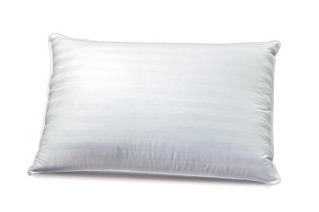 Down Alternative Pillow, Plush and Comfortable, Hypoallergenic, 100% Cotton Fabric, Standard Size