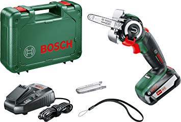 Bosch Cordless Saw Advanced Cut (2.5 Ah Battery 18 Volt System, 18 In)(the plug charger is EU, if used in USA needs a plug adapter for the charger)