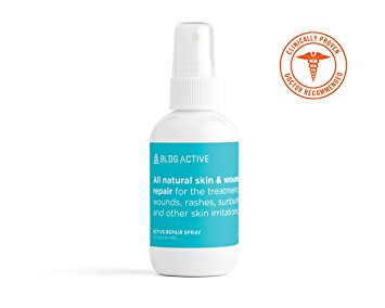 ACTIVE Skin Repair Spray: Natural Antibacterial Healing Ointment & Antiseptic Wound Spray for cuts, scrapes, rashes, sunburns and other skin irritations