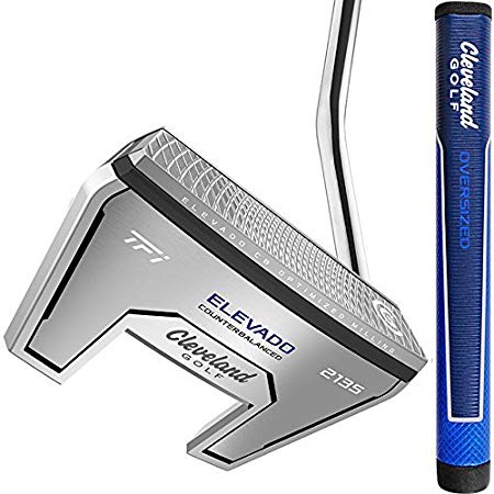 Cleveland Golf 2135 Satin Elevado Counter Balanced Oversized Grip Putter, 38 Inch (Renewed)