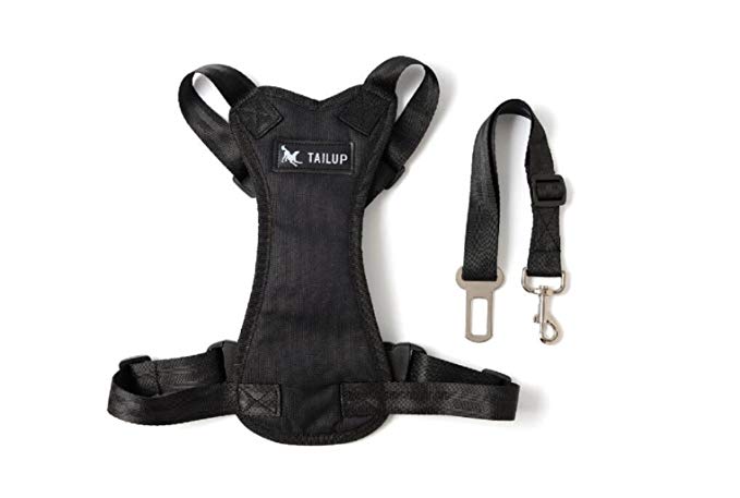 TAILUP Automobile Safety Harness for Dogs Durable and Adjustable Lifetime Replacement Guarantee