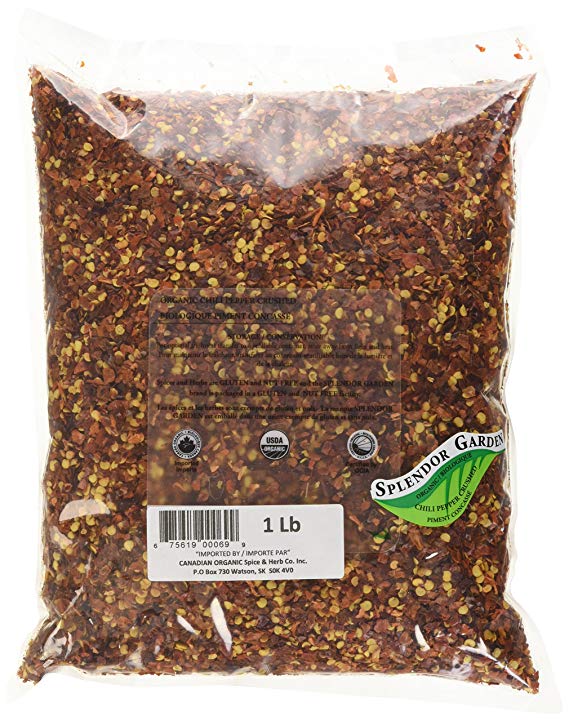 Splendor Garden orgainc Chili Pepper Crushed,454.0 Gram
