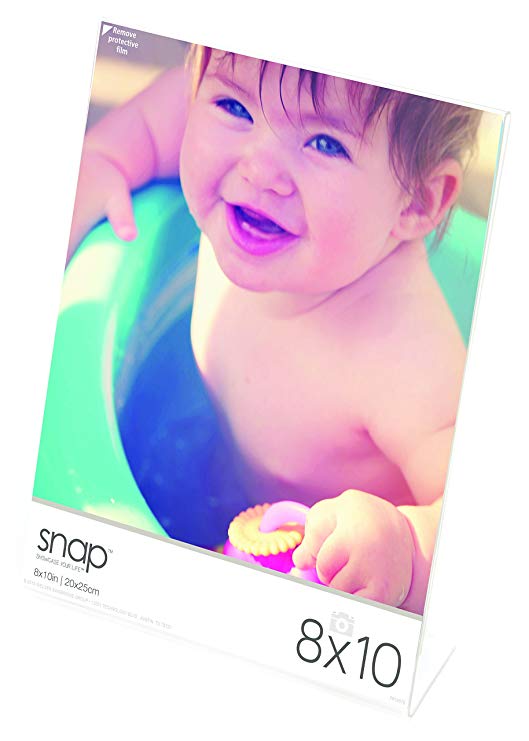 SNAP 8x10 Clear Acrylic Self Standing Frame