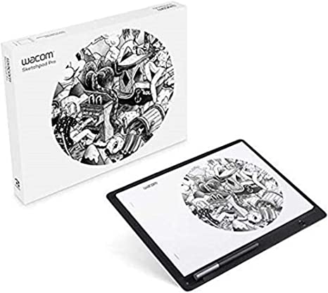 Wacom Sketchpad Pro Graphic Pen Drawing Tablet Similar Intuous Pro Genuine Leather, Software Included, Compatible with Windows, Mac OS, AppleiOS, Android, Amazon Exclusive - Built for Professionals