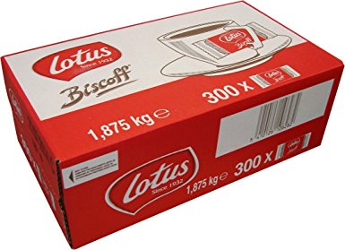 Lotus Biscoff Original Caramelised Single Biscuits (Pack of 300 - catering size)