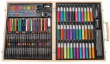 Darice ArtyFacts Portable Art Studio 131-Piece Deluxe Art Set With Wood Case