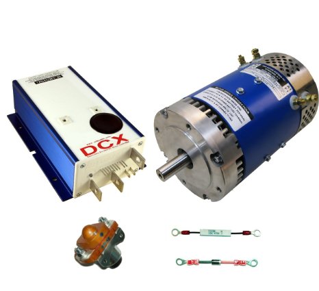 Conversion Kit - D&D ES-10E-33 Motor, Alltrax DCX500 Controller & Accessories, 36-48V