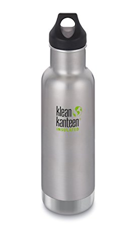 Klean Kanteen Classic Stainless Steel Water Bottle with Klean Coat, Double Wall Vacuum Insulated and Leak Proof Loop Cap (NEW 2018)