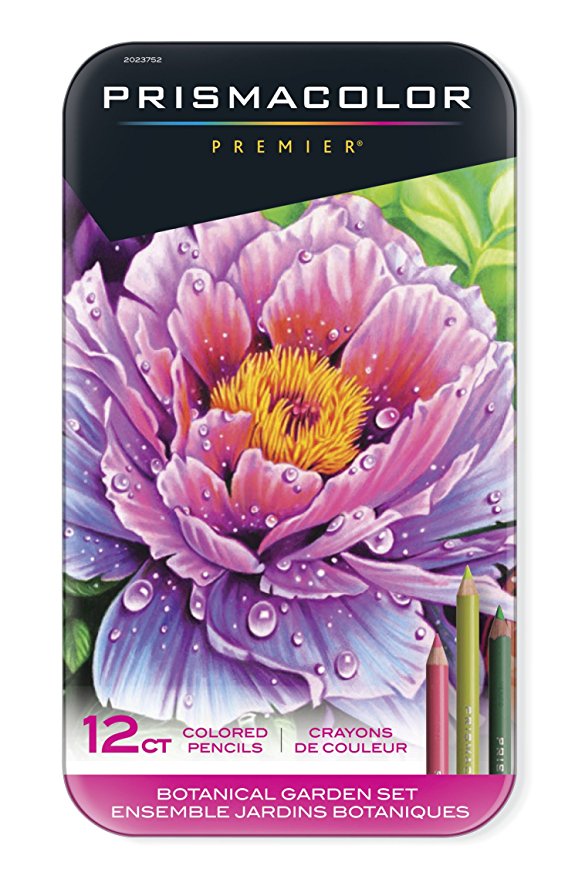 Prismacolor Premier Colored Pencils, Soft Core, Botanical Garden Set, 12 Count