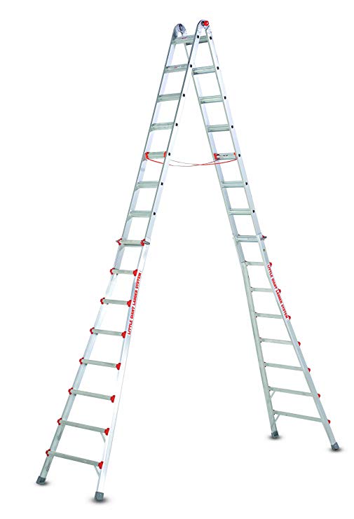 Little Giant Ladders 10109 SkyScraper 300-Pound Duty Rating Adjustable Stepladder, 15-Foot